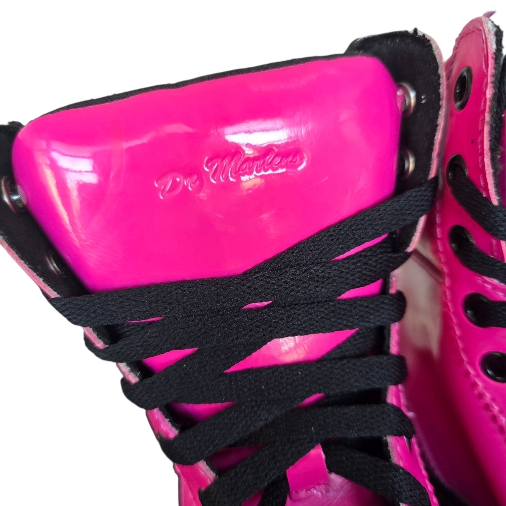 Dr. Martens Pink Combat Boots - Picture 4 of 11